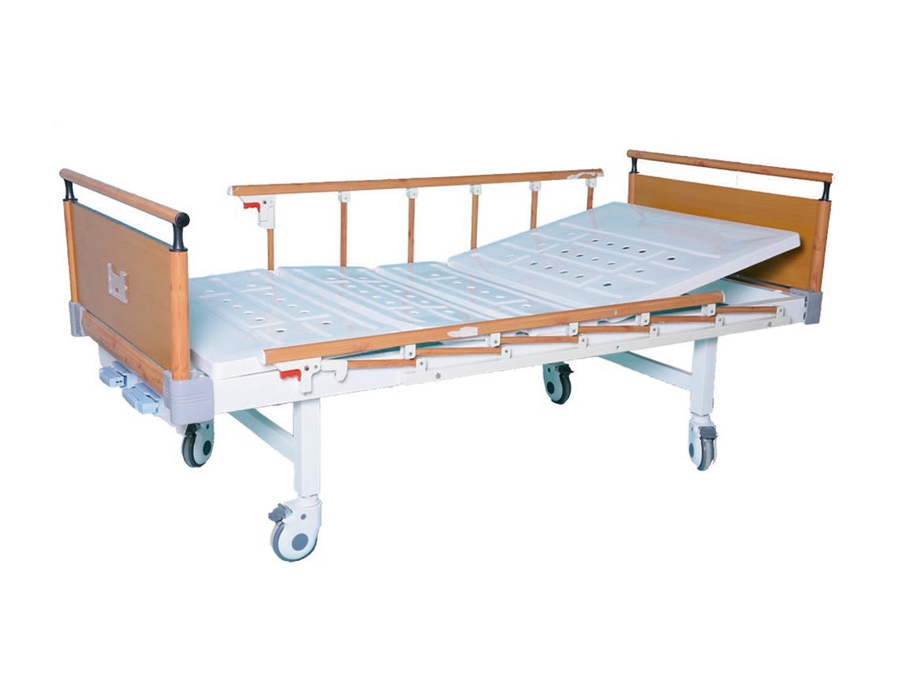 SL-11(M08)雙搖護(hù)理床(復(fù)合床頭四角剎車)